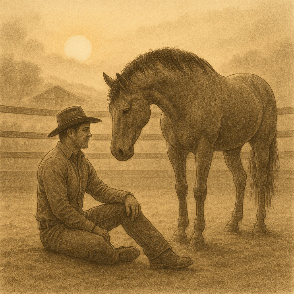 Leyden Horsemanship lesson illustration